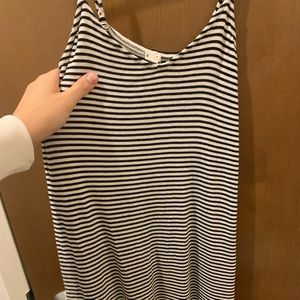 Garage black and white cotton dress